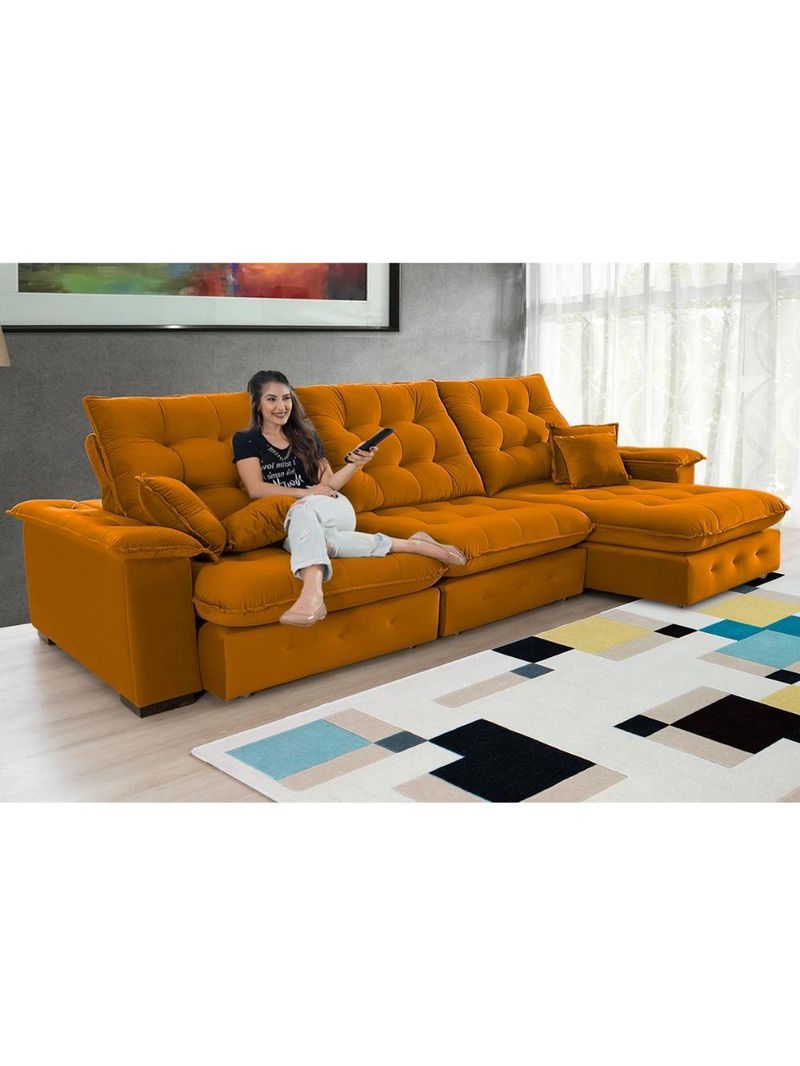 Sofá Coliseu Super Pillow 3,70m terra