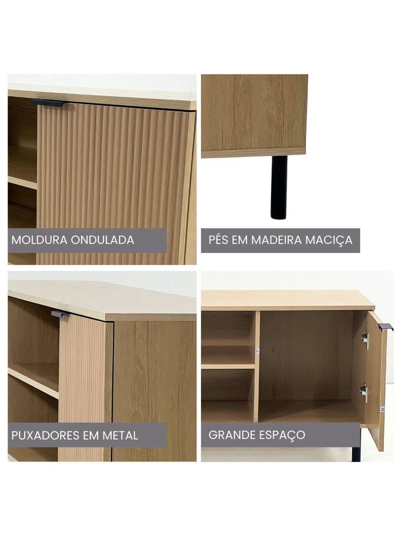 Rack Ditália 2 Portas R-634 Cor:riviera Riviera