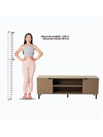 Rack Ditália 2 Portas R-634 Cor:riviera Riviera