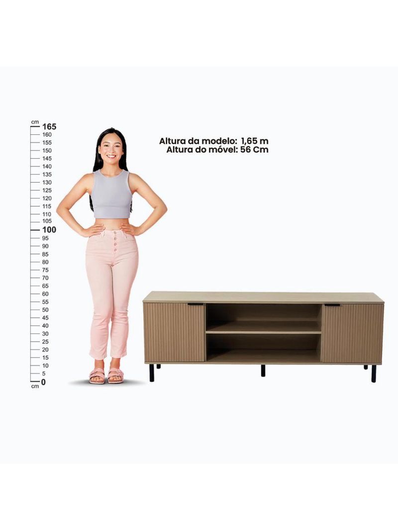 Rack Ditália 2 Portas R-634 Cor:riviera Riviera