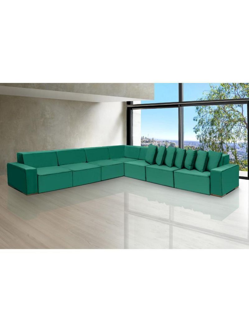 Sofá De Canto Dubai 4,57x4,57m-verde