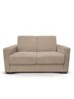 Sofá 2 Lugares Sala De Estar Recepção Suede Vitória Bege Claro