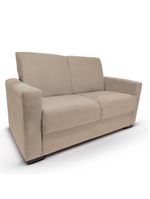 Sofá 2 Lugares Sala De Estar Recepção Suede Vitória Bege Claro