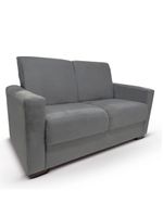 Sofá 2 Lugares Sala De Estar Recepção Suede Vitória Cinza