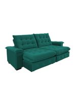 Sofá Coliseu 200m Retrátil E Reclinável Super Pillow Verde