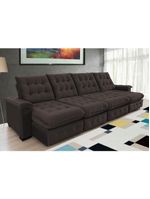 Sofá Coliseu 400m Retrátil E Reclinável Super Pillow Marrom