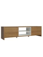 Rack Para Até 80 Polegadas 180cm 2 Portas Rustic-branco Linz Madesa