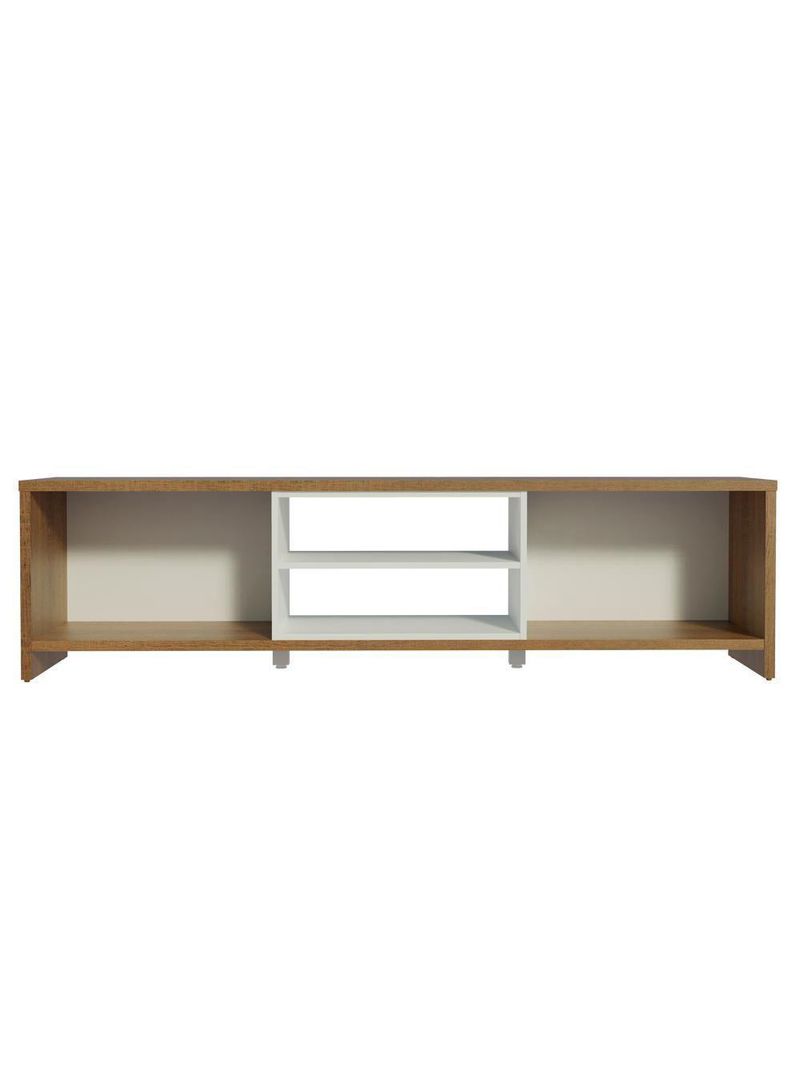 Rack Para Até 80 Polegadas 180cm 2 Portas Rustic-branco Linz Madesa