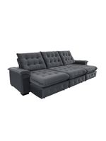 Sofá Coliseu 310m Retrátil E Reclinável Super Pillow Chumbo