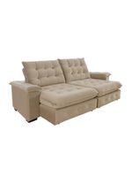 Sofá Coliseu 230m Retrátil E Reclinável Super Pillow Bege