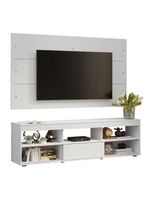 Rack Com Painel Para Até 65 Polegadas Branco Orlando Madesa Branco