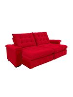Sofá 3 Lugares Coliseu 230m Retrátil E Reclinável Super Pillow - Vermelho