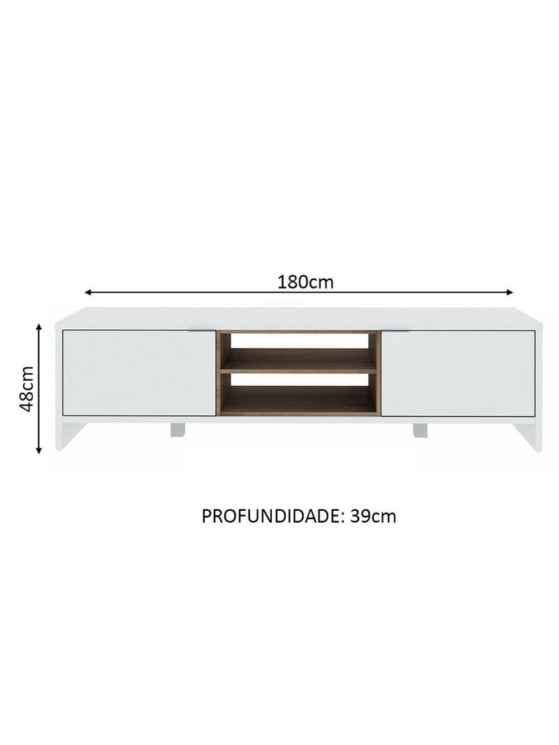 Rack para Metz Branco 180cm Madesa