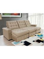 Sofá Coliseu 290m Retrátil E Reclinável Super Pillow Bege