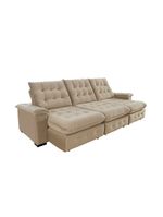 Sofá Coliseu 290m Retrátil E Reclinável Super Pillow Bege