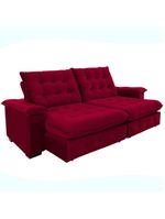 Sofá 4 Lugares Coliseu 260m Retrátil E Reclinável Super Pillow - Vinho