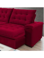 Sofá 4 Lugares Coliseu 260m Retrátil E Reclinável Super Pillow - Vinho