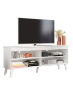 Rack P/ Até 65 Polegadas Com Pés Branco Turim Madesa