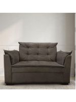 Sofá 2 Lugares Para Sala Moderno Confortável Zilda Suede Cor:marrom