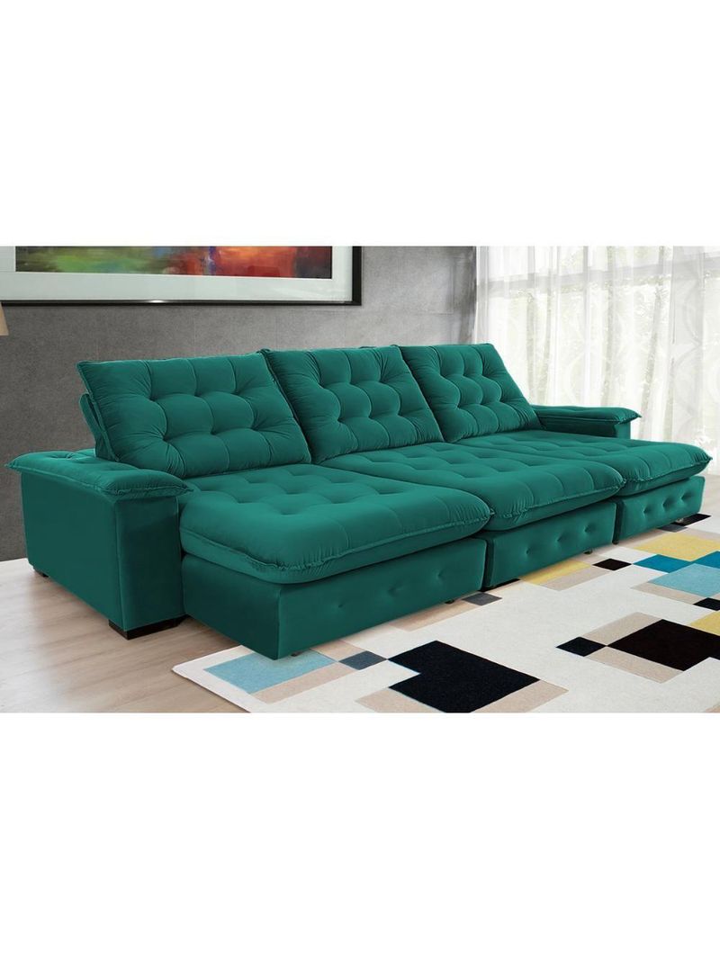 Sofá Coliseu Super Pillow 3,70m Marrom