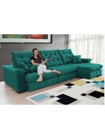 Sofá Coliseu Super Pillow 3,70m Marrom