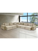 Sofá De Canto Dubai 3,97x3,97m-bege