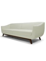 Sofá Atenas 3 Lugares 230cm C26 Corino Bege - Domi