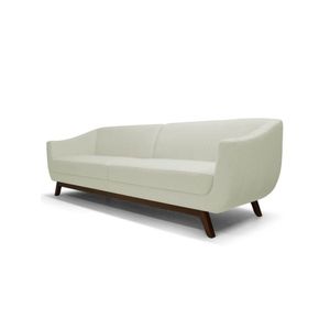 Sofá Atenas 3 Lugares 230cm C26 Corino Bege - Domi