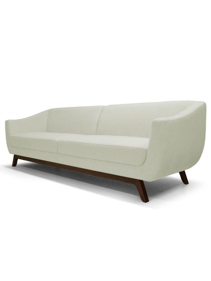Sofá Atenas 3 Lugares 230cm C26 Corino Bege - Domi
