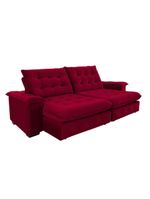 Sofá Coliseu 260m Retrátil E Reclinável Super Pillow Vinho