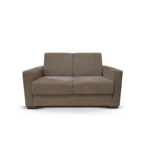 Sofá Estofado 2 Lugares Sala Estar Recepção Sofia Suede Capuccino