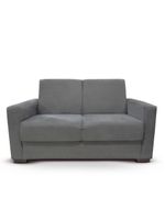 Sofá Estofado 2 Lugares Sala Estar Recepção Paloma Suede Cinza