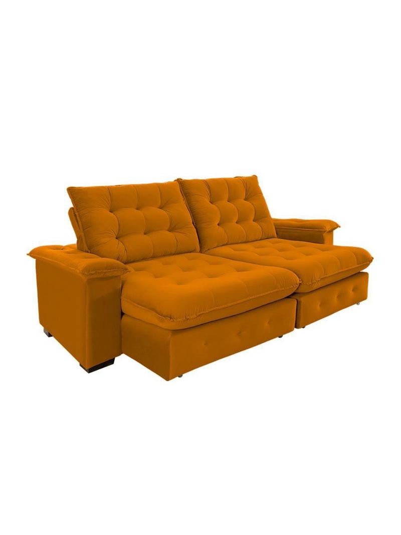 Sofá Coliseu 230m Retrátil E Reclinável Super Pillow Terra