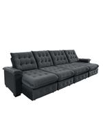 Sofá Coliseu 400m Retrátil E Reclinável Super Pillow Chumbo