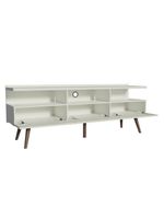 Rack Para Até 65 Polegadas Madesa Londres Com Pés Retro - Branco
