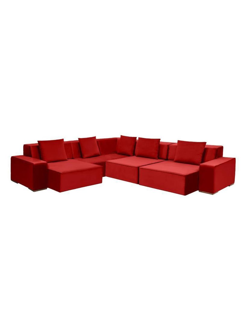 Sofá De Canto Dubai 3,77x3,77m-verme