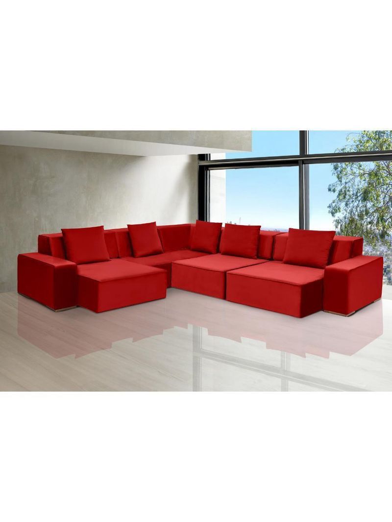 Sofá De Canto Dubai 3,77x3,77m-verme