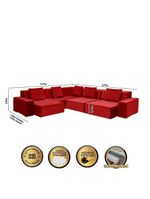 Sofá De Canto Dubai 3,77x3,77m-verme