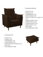 Poltrona Decorativa Sala De Estar Quarto Leitura Ibiza Suede Cor:marrom