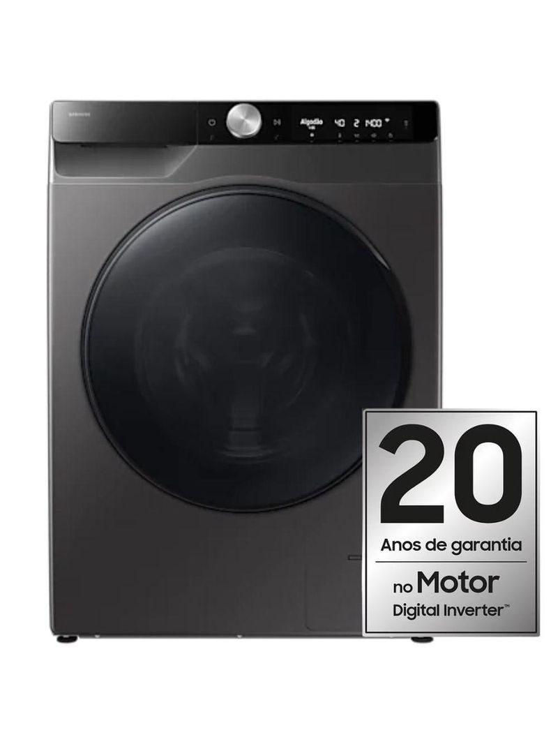 Lava e Seca Samsung Smart Ai Control WD13FG Inox 13kg WD13FG6B34BXBZ 220V
