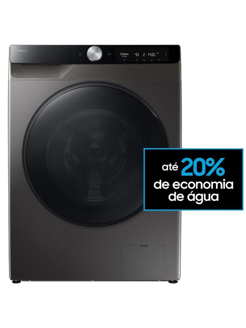 Lava e Seca Samsung Smart Ai Control WD13FG Inox 13kg WD13FG6B34BXBZ 220V