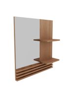 Espelheira Para Banheiro 60Cm Multimóveis Vcr10092 Amêndoa