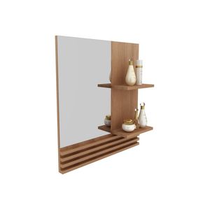 Espelheira Para Banheiro 60Cm Multimóveis Vcr10092 Amêndoa Amêndoa