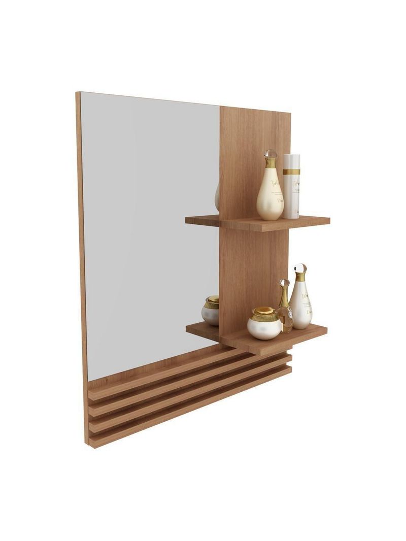 Espelheira Para Banheiro 60Cm Multimóveis Vcr10092 Amêndoa