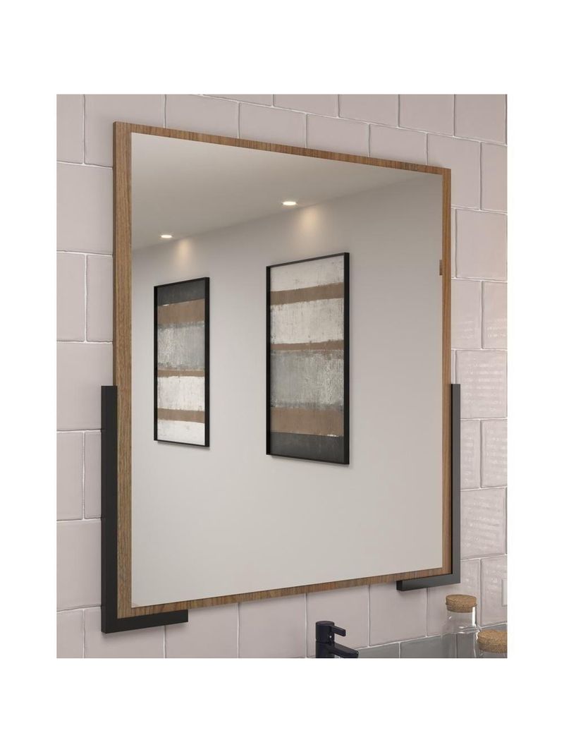 Espelheira Para Banheiro 70cm Multimóveis Cr10110 Noce Noce