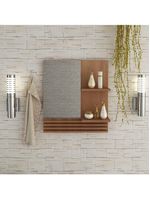 Espelheira Para Banheiro 60Cm Multimóveis Vcr10092 Amêndoa