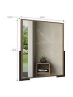 Espelheira Para Banheiro 70cm Multimóveis Cr10110 Noce Noce