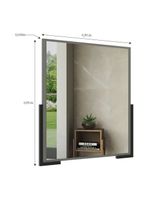 Espelheira Para Banheiro 70cm Multimóveis Cr10110 Cimento