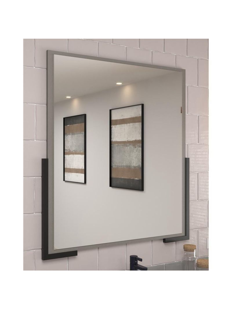 Espelheira Para Banheiro 70cm Multimóveis Cr10110 Cimento