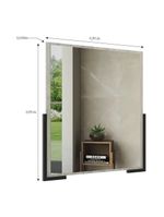 Espelheira Para Banheiro 70cm Multimóveis Cr10110 Carvalho